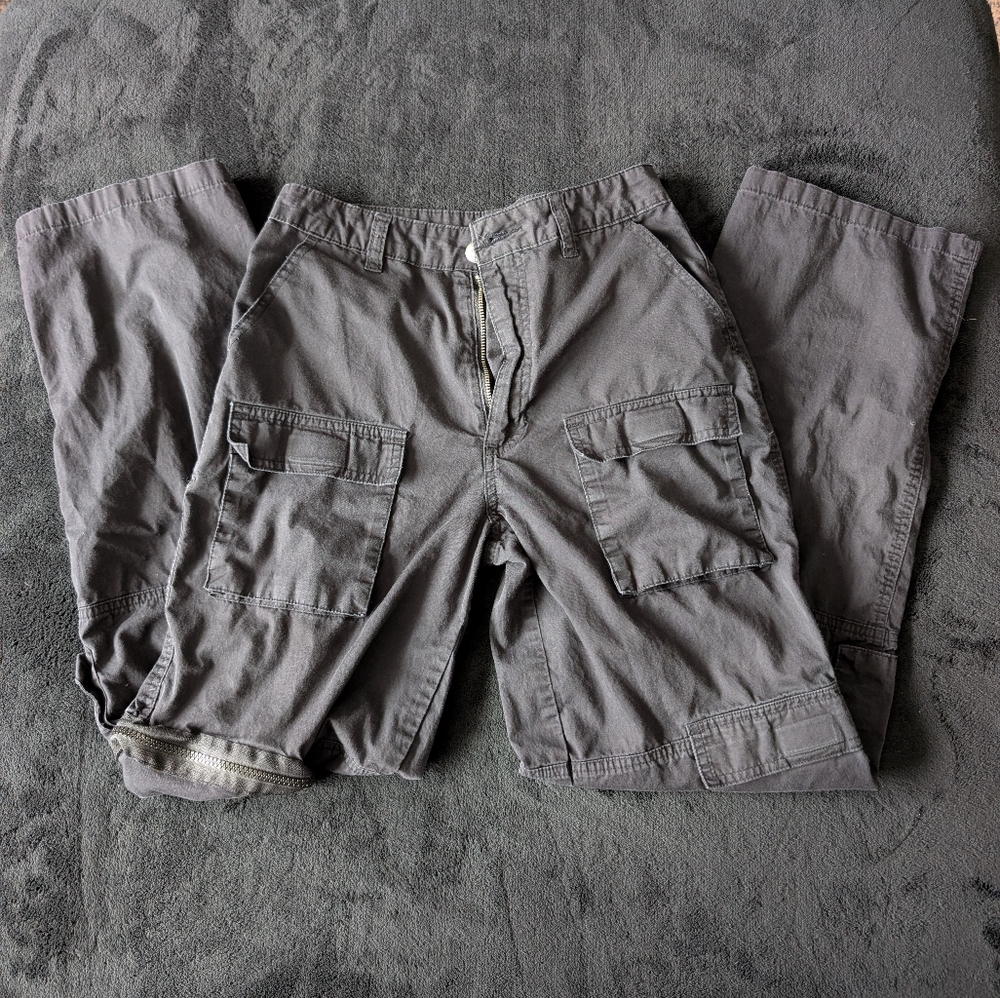 Black Cargo Pants Y2K Streetwear Utility Model Off Duty Cotton Techwear Grunge S image 9